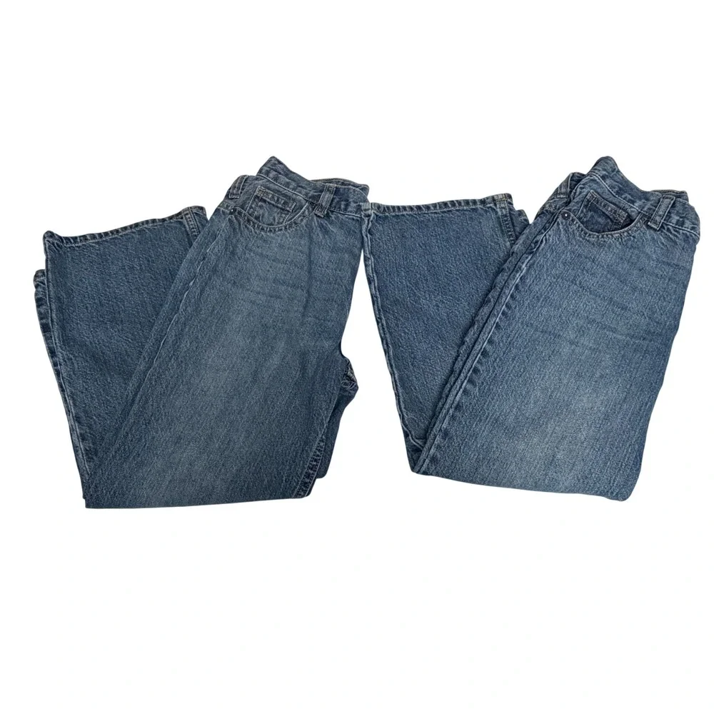 OshKosh Bgosh Kids Blue Jeans Classic Straight Leg Medium Wash Size 7H Husky